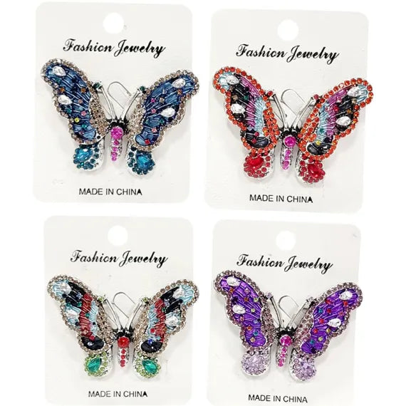 Brosa din aliaj fluture color v24