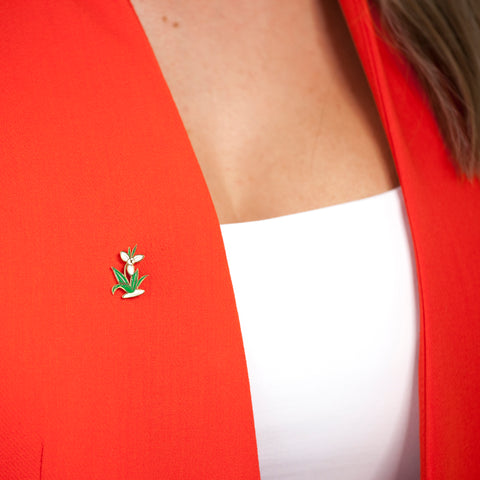 Martisor brosa placat aur 24k P3