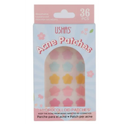 Plasturi antiacneici USHAS – set 36 bucăți, formă floricică, culori pastel ***