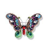 Brosa din aliaj fluture color v24