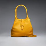 Poseta piele naturala Mustar - Shiny Beauty