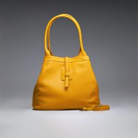 Poseta piele naturala Mustar - Shiny Beauty