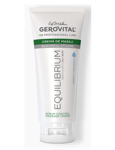 Gerovital H3 Equilibrium Cremă de Masaj Seboreglatoare 200 ml PRODUS ROMANESC