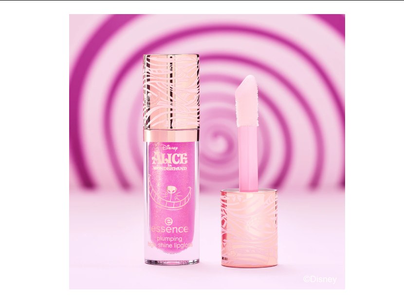 Essence Disney Alice in Wonderland lip gloss cu efect de crestere 01 Wear a Smile 4 ml