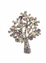 Brosa din aliaj si cristale zirconiu br19 - Shiny Beauty