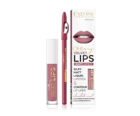 OH! my velvet LIPS Matt 13 Brownie Biscotti ROMEVE - Shiny Beauty