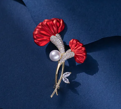 Brosa eleganta mata cu pietricele - Shiny Beauty