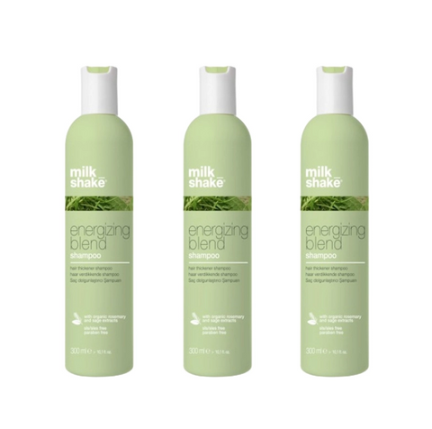 Pachet 3 x sampon pentru par subtire si fragil energizing 300ml SET MILK SHAKE - Shiny Beauty