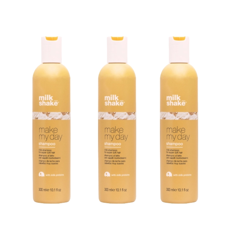 Pachet 3 x sampon pentru toate tipurile de par make my day 300ml SET MILK SHAKE - Shiny Beauty