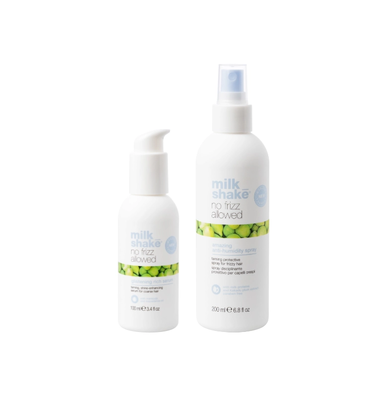 Pachet pentru netezirea parului no frizz allowed - spray 200ml, SET MILK SHAKE - Shiny Beauty
