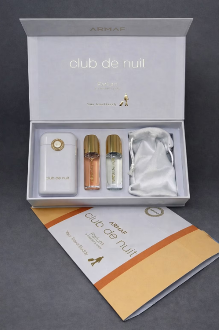 Set Travel Kit/ Cadou, Armaf Club de Nuit, pentru femei, 12 ml Apa de Parfum + 12 ml Ulei de Parfum ARABESTI