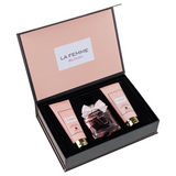 Set Cadou La Femme Bloom Apa de Parfum 100ml + Gel De Dus 100ml + Lotiune de corp 100ml, Riiffs