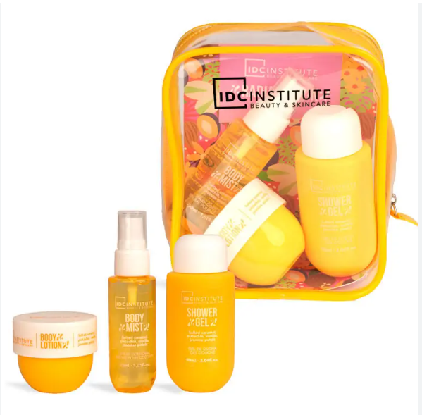 IDC Radiant Skin set travel 4 produse ingrijire corporala