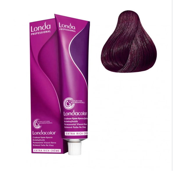 VOPSEA LONDA Professional Nuanta 4/65 castaniu mediu violet rosu , 60 ml
