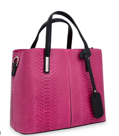 Poseta piele naturala Roz - Shiny Beauty