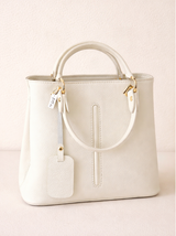 Poseta piele naturala White - Shiny Beauty