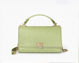 Poseta piele naturala Verde deschis