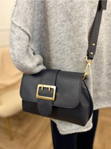 Poseta piele naturala Black - Shiny Beauty