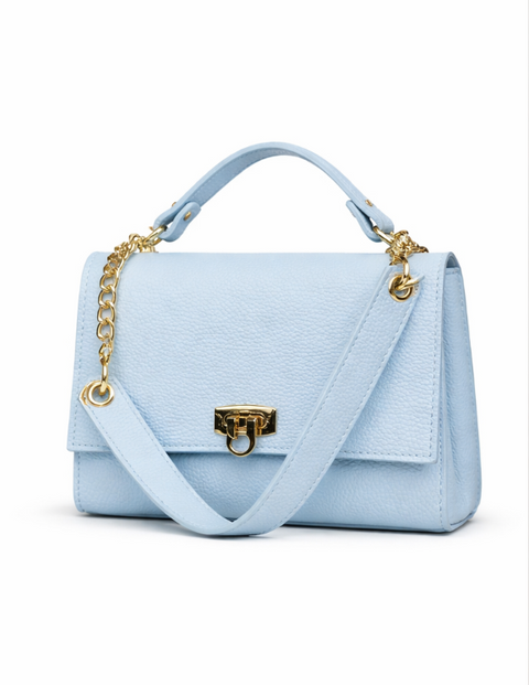 Poseta piele naturala Blue