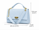 Poseta piele naturala Blue