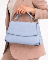 Poseta piele naturala blue - Shiny Beauty