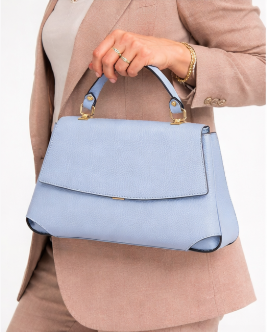 Poseta piele naturala blue - Shiny Beauty