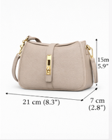 Poseta piele naturala taupe - Shiny Beauty