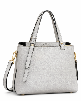 Poseta piele naturala White