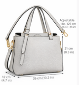 Poseta piele naturala White