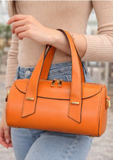 Poseta piele naturala Orange - Shiny Beauty