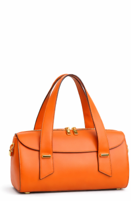 Poseta piele naturala Orange - Shiny Beauty