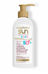 Gerovital Sun,Loțiune Protecție Solară Sensitive SPF50+ pentru copii și bebeluși, Gerovital Sun, 200 ml - Shiny Beauty