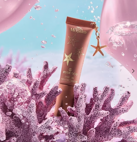 Luciul de buze cu peptide și particule strălucitoare Disney The Little Mermaid 02 - Shiny Beauty