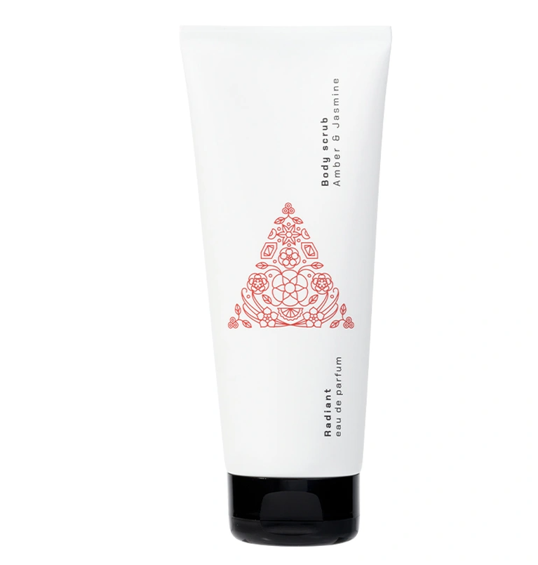 Scrub corp Radiant parfumat pentru  Amber & jasmine body scrub 200ml - Shiny Beauty
