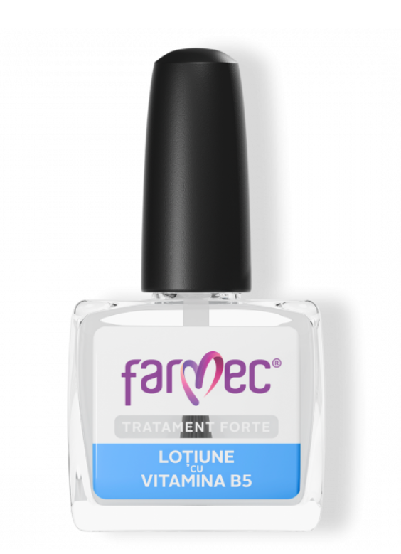 Loțiune cu Vitamina B5, Keratină și Complex Mineral MgCuZn, Farmec Tratament Forte, 11 ml MANICHIURA PRODUS ROMANESC - Shiny Beauty