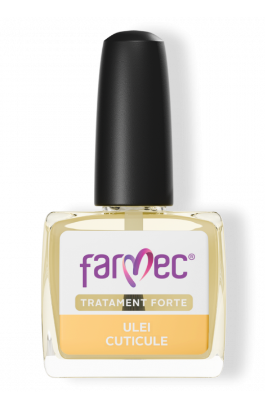 Ulei Cuticule cu Vitamina A și 4 Uleiuri naturale, Farmec Tratament Forte, 11 ml MANICHIURA PRODUS ROMANESC - Shiny Beauty