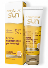 Gerovital Sun Crema nuantatoare pentru fata, SPF50   50 ml - Shiny Beauty