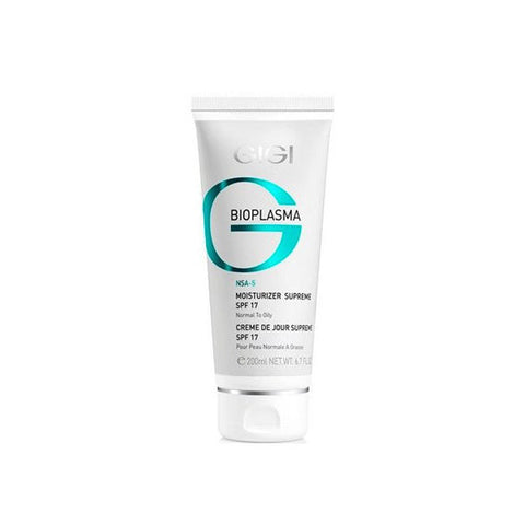Supreme Hidratant SPF17 ten norml spre gras GIGI Bioplasma 200ml - Shiny Beauty