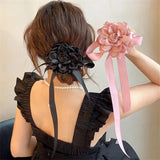 Clama de par tip floare din satin