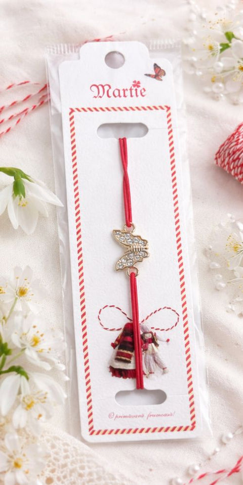 Martisor bratara fluture 4 - Shiny Beauty