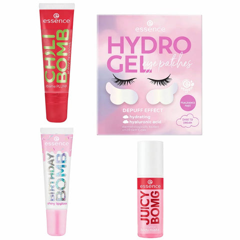 SET JUICY BOMB GLOSS+ HYDRO GEL PATCHES - Shiny Beauty