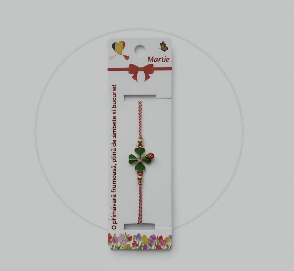 Martisor bratara trifoi 1buc - Shiny Beauty