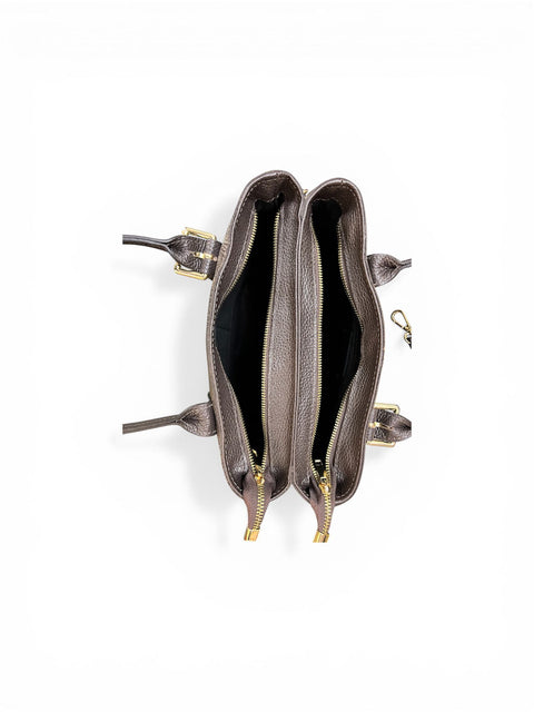 Poseta piele naturala culoare maro - Shiny Beauty