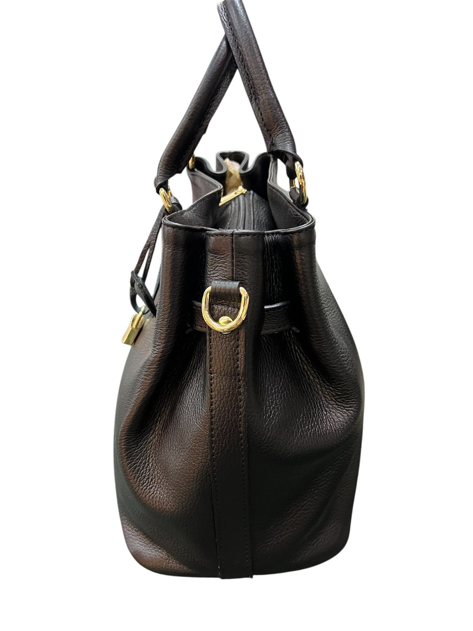 Poseta piele naturala Black - Shiny Beauty