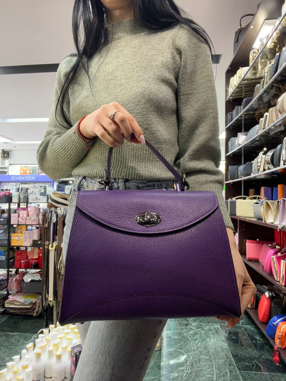 Poseta piele naturala Purple