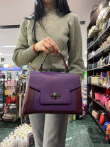 Poseta piele naturala Violet - Shiny Beauty