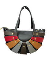 Poseta piele naturala multicolor - Shiny Beauty