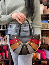 Poseta piele naturala multicolor - Shiny Beauty
