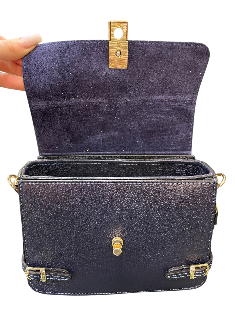 Poseta piele naturala Blue - Shiny Beauty