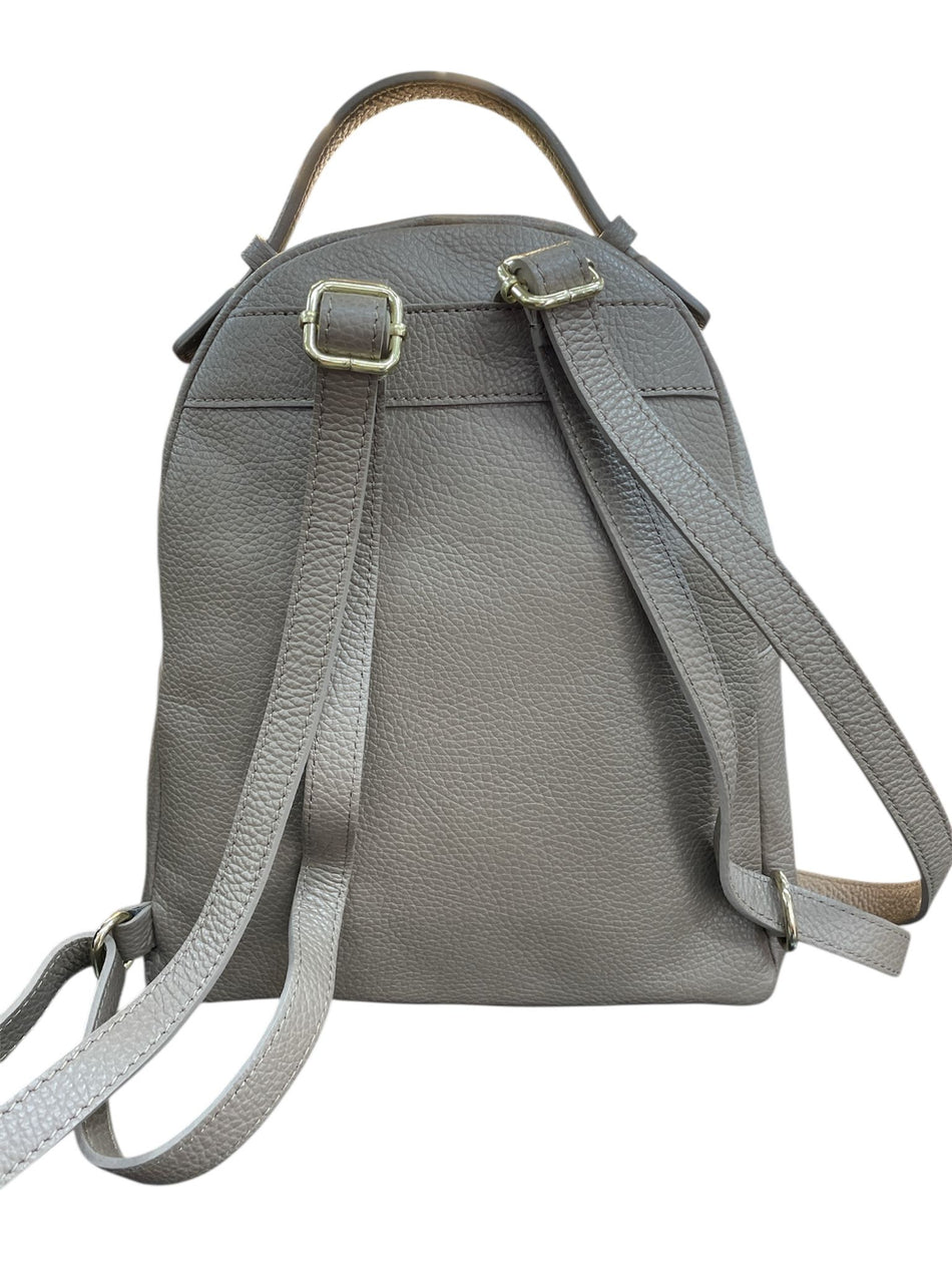 Poseta piele naturala Rucsac Beige - Shiny Beauty